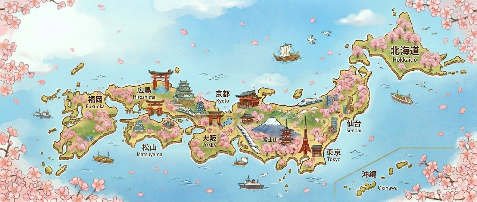 Japan map